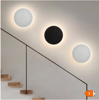 Moderne ronde LED wandlamp met touch sensor